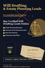 Will Drafting & Estate Planning Leads