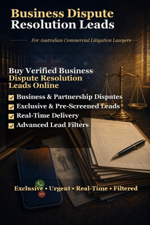 business dispute resolution leads for australian lawyers