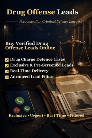 drug offense leads for australian lawyers
