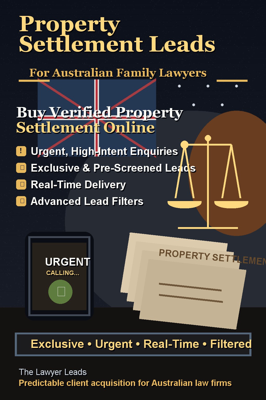 property settlement leads for australian lawyers