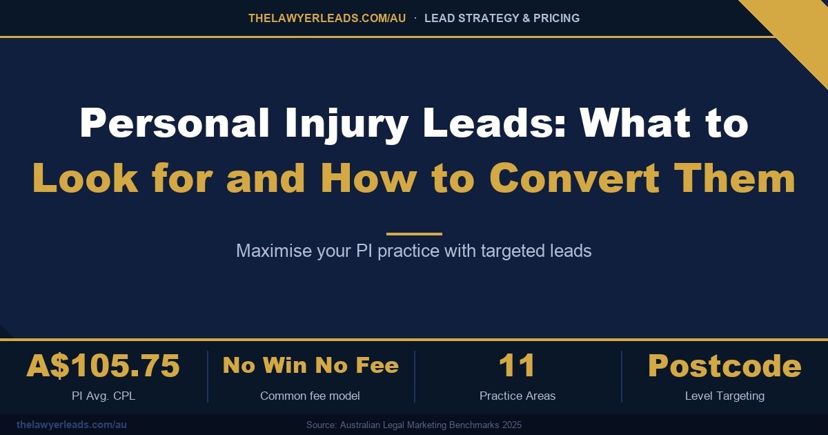 Personal Injury Leads: What to Look for and How to Convert Them
