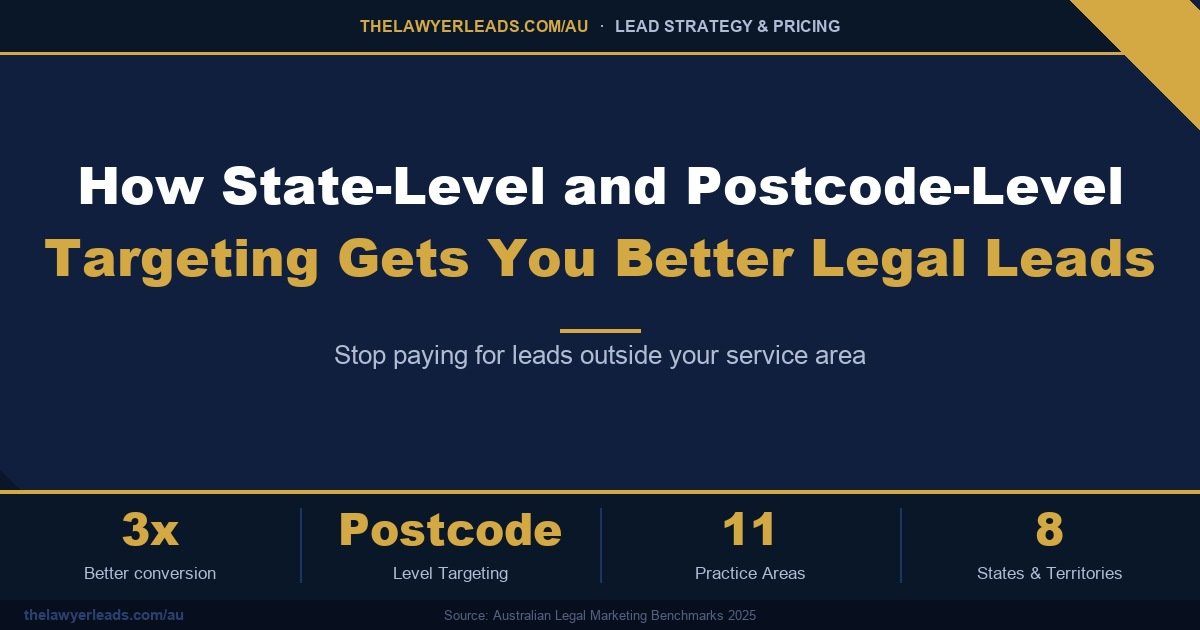 How State-Level and Postcode-Level Targeting Gets You Better Legal Leads