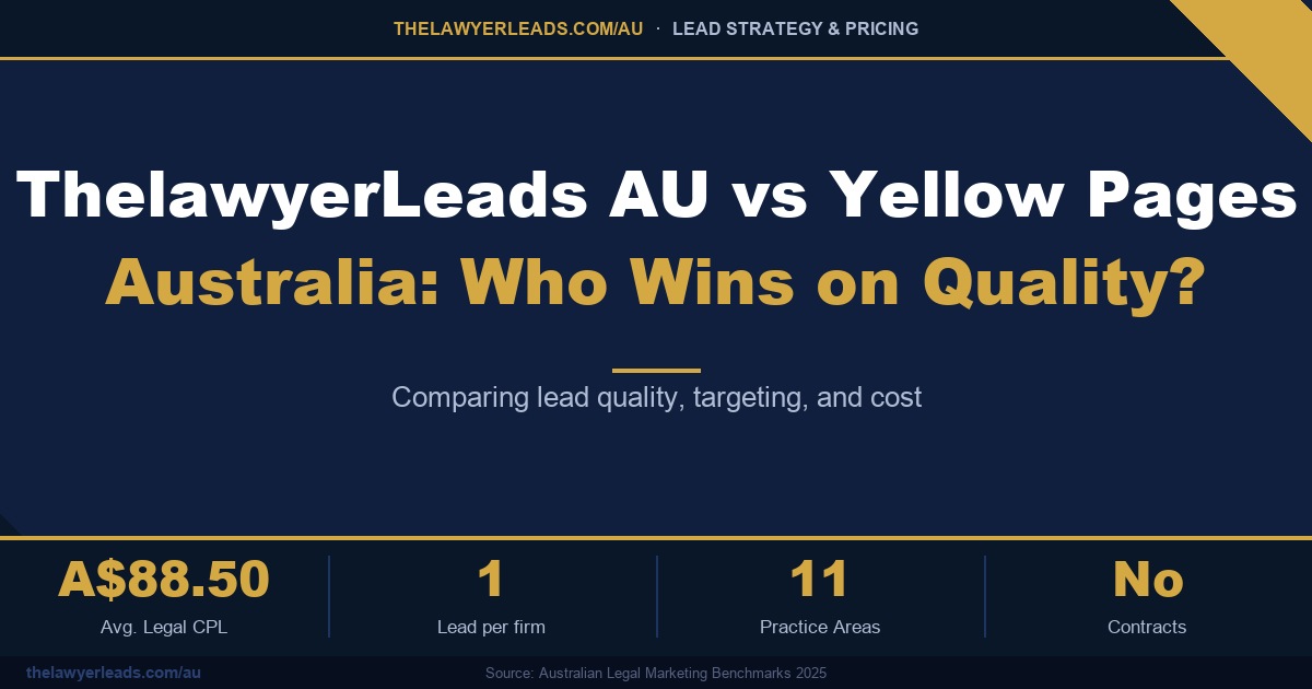 ThelawyerLeads AU vs Yellow Pages Australia: Who Delivers Higher-Quality Leads?