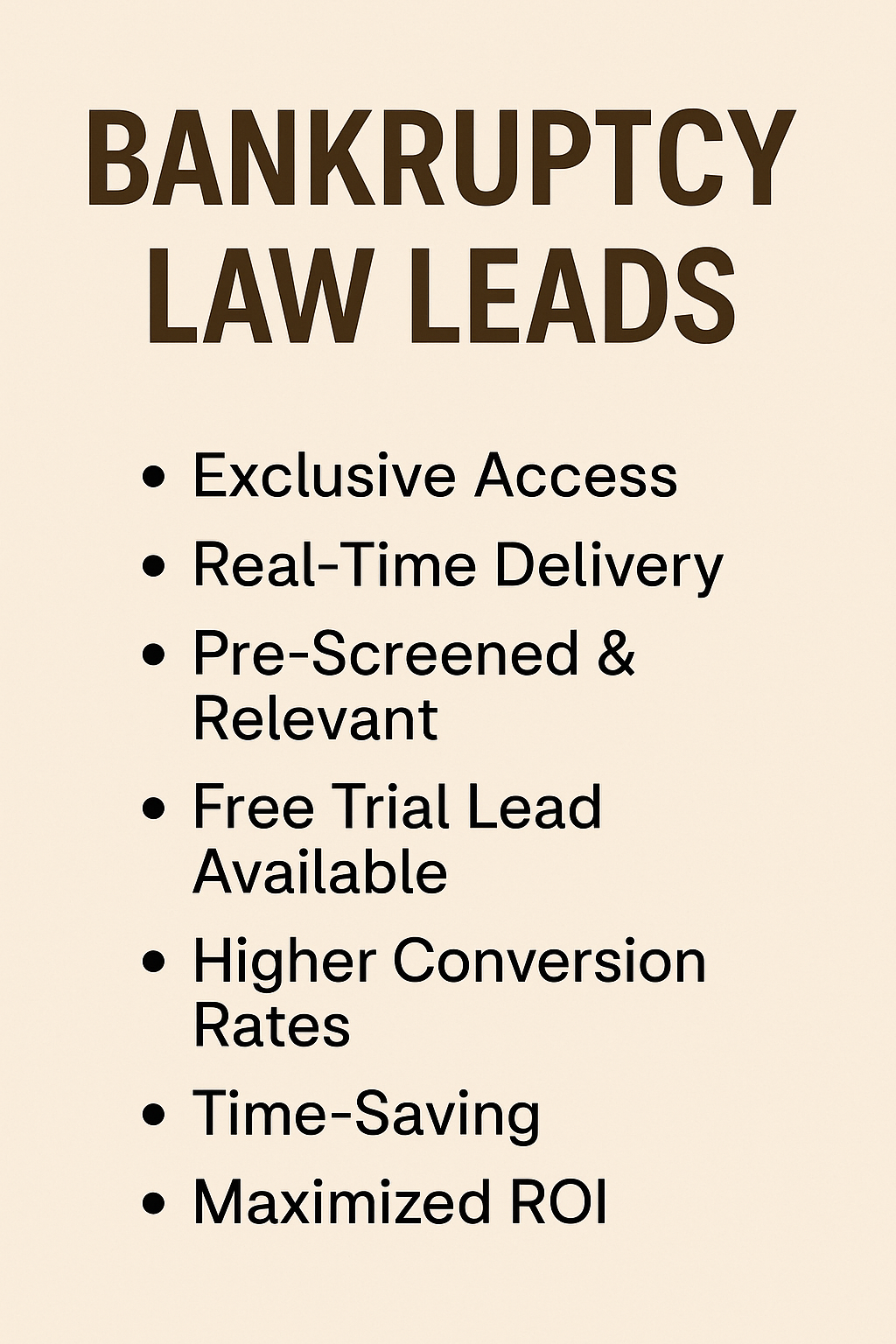 Digital advertisement for bankruptcy law leads in India featuring legal benefits