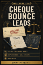 Cheque Bounce & Payment Recovery Leads India