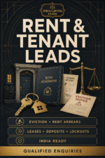 Rent, Tenant & Landlord Dispute Leads India
