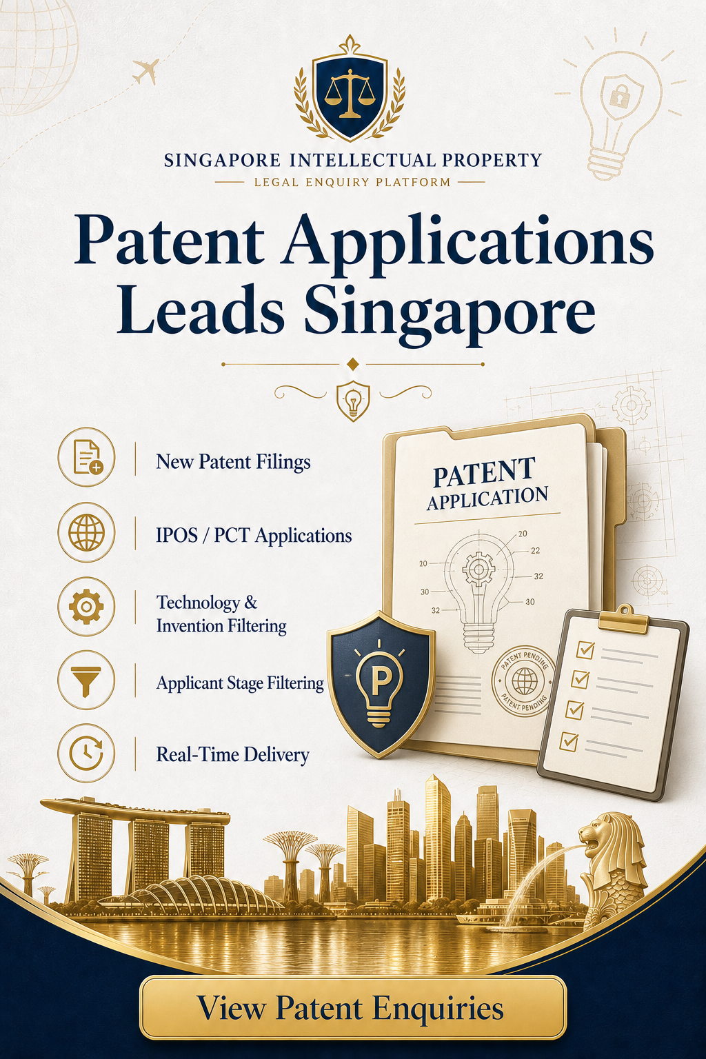 Patent Applications Leads Singapore legal leads