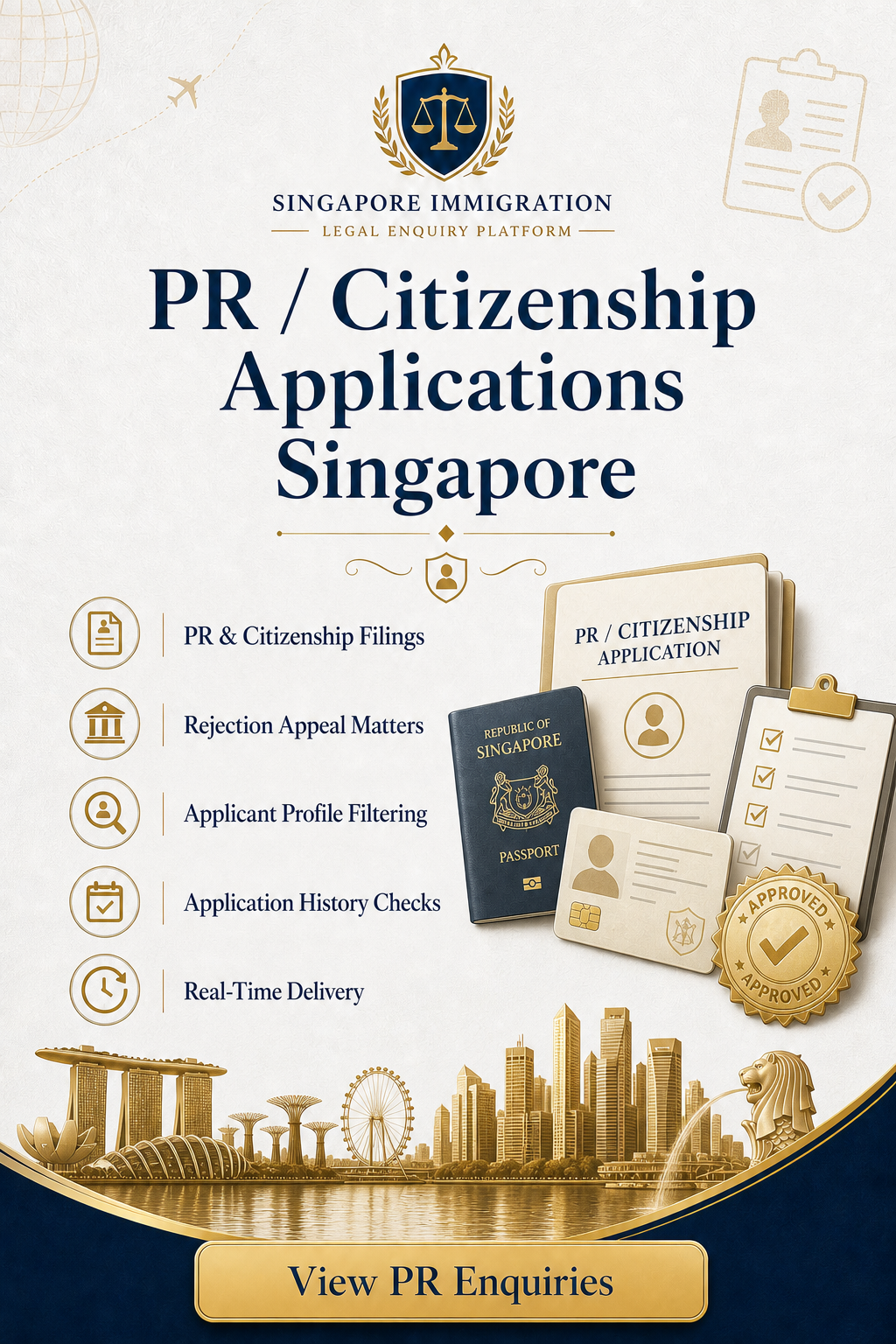 PR Citizenship Applications Singapore legal leads