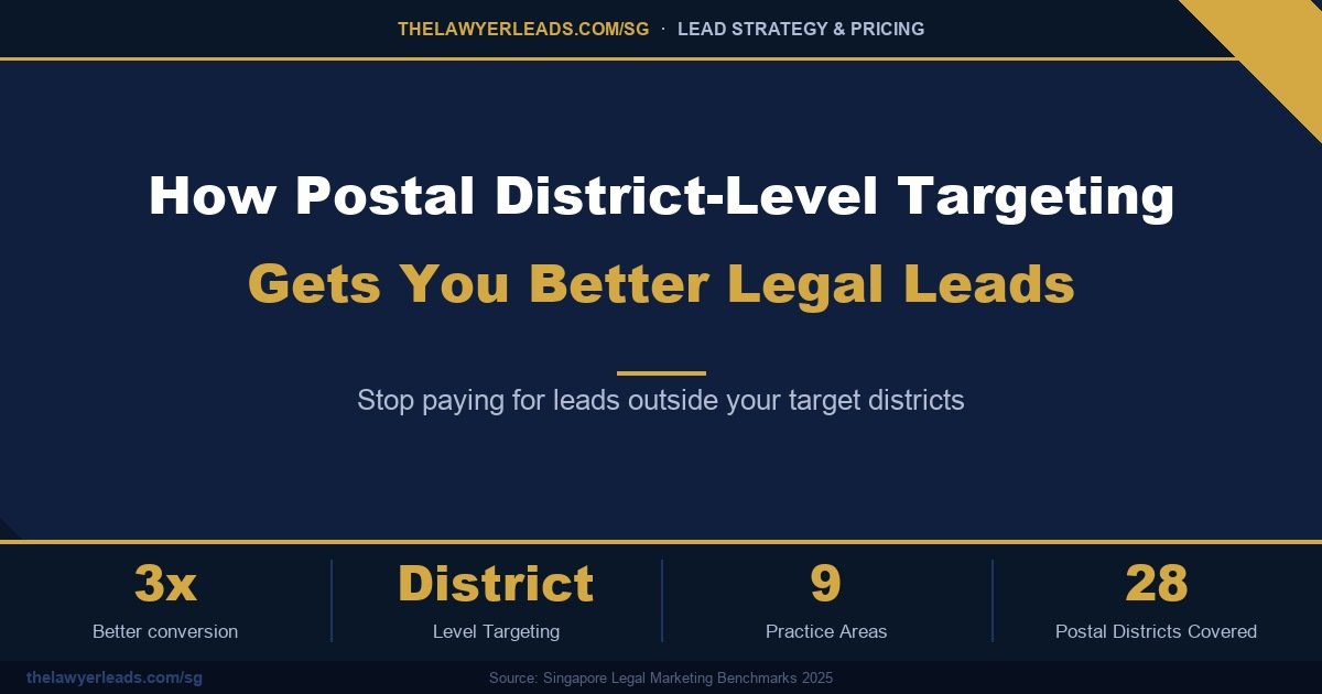 How Postal District-Level Targeting Gets You Better Legal Leads
