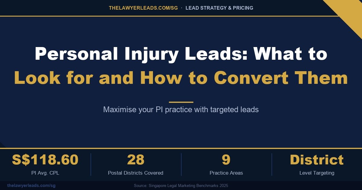 Personal Injury Leads: What to Look for and How to Convert Them