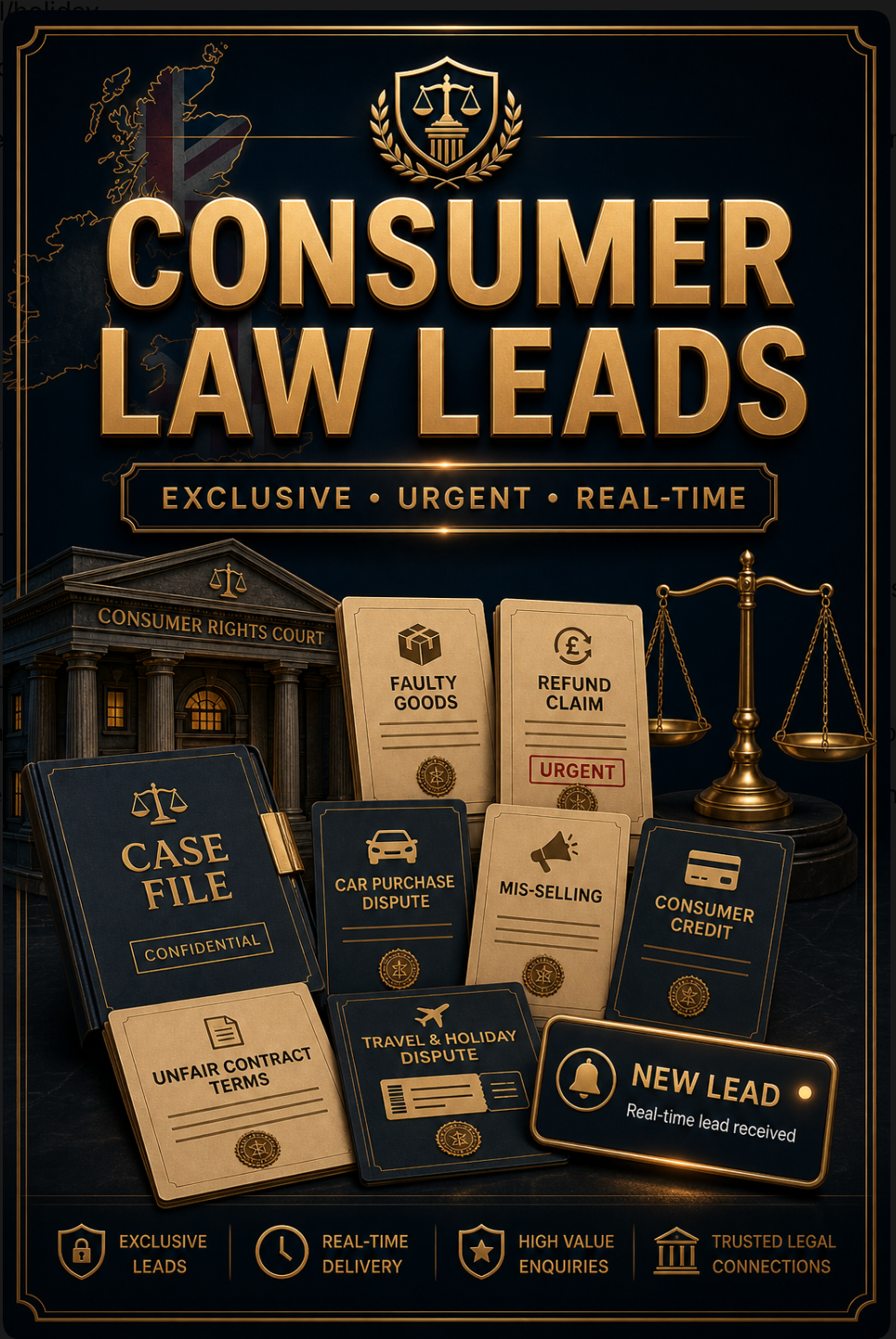 Exclusive Consumer Law Leads for solicitors