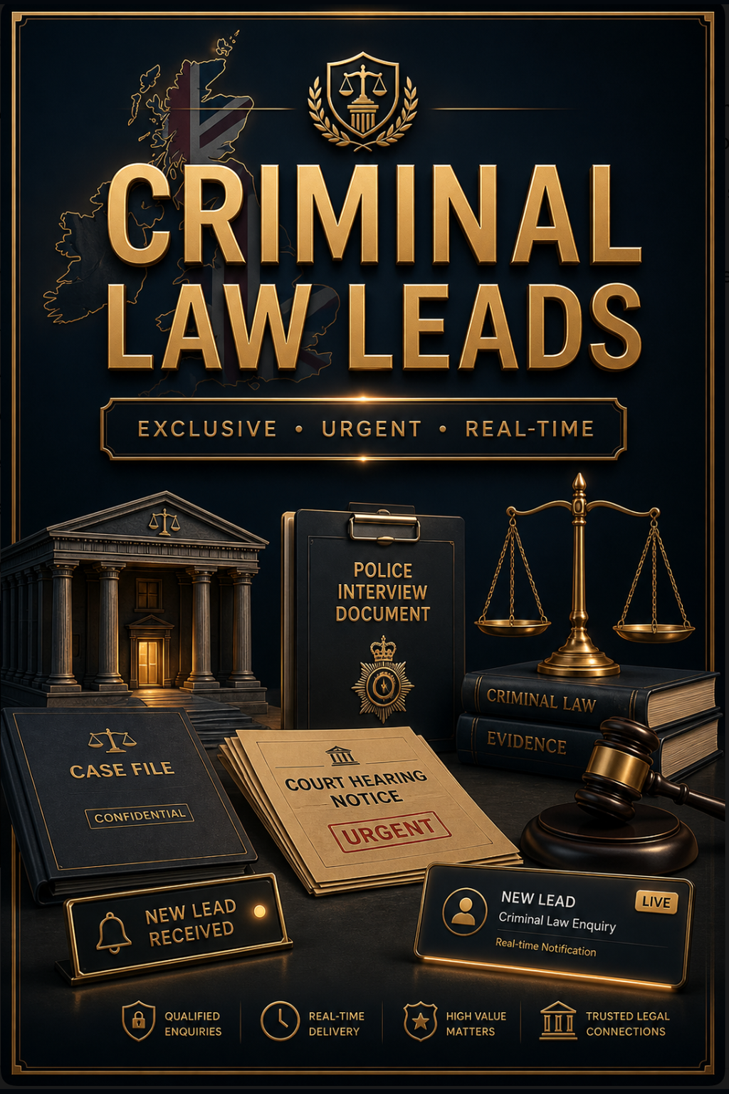 Exclusive Criminal Law Leads for solicitors