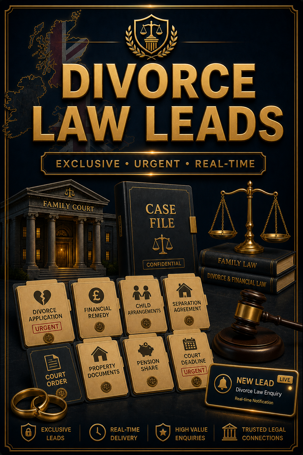 Exclusive Divorce Law Leads for solicitors