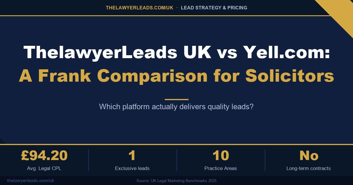 ThelawyerLeads UK vs Yell.com: A Frank Comparison for Solicitors