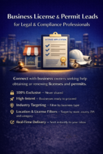 Exclusive Business License & Permit Leads for Lawyers | USA