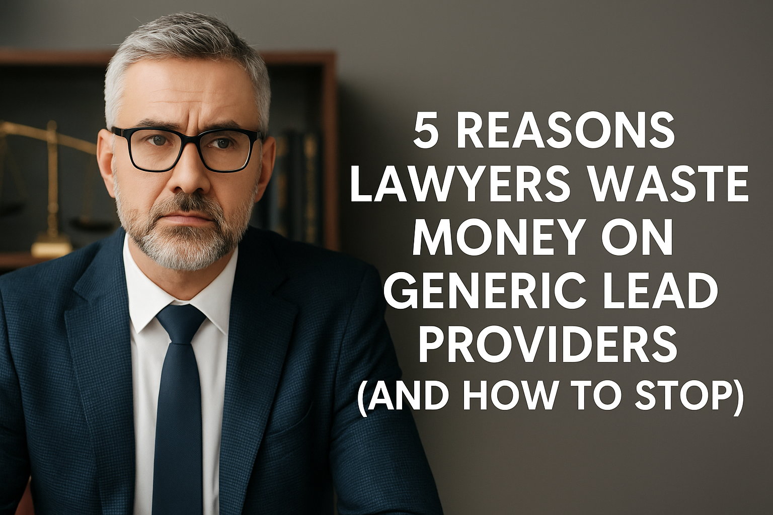 5 Reasons Lawyers Waste Money on Generic Lead Providers (And How to Stop)
