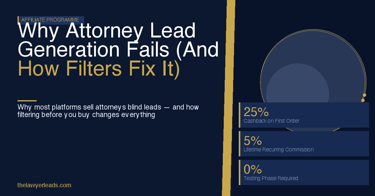 Why Attorney Lead Generation Fails (And How Filters Fix It)