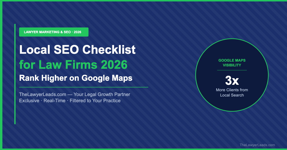Local SEO Checklist for Law Firms 2026: Rank Higher on Google Maps