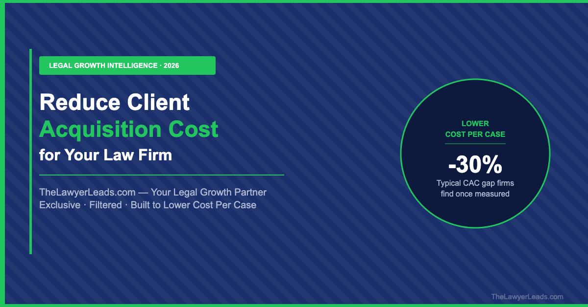How to Reduce Client Acquisition Cost for Law Firms in 2026