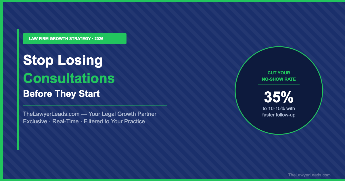 How to Reduce Consultation No-Shows and Protect Your Law Firm’s Pipeline
