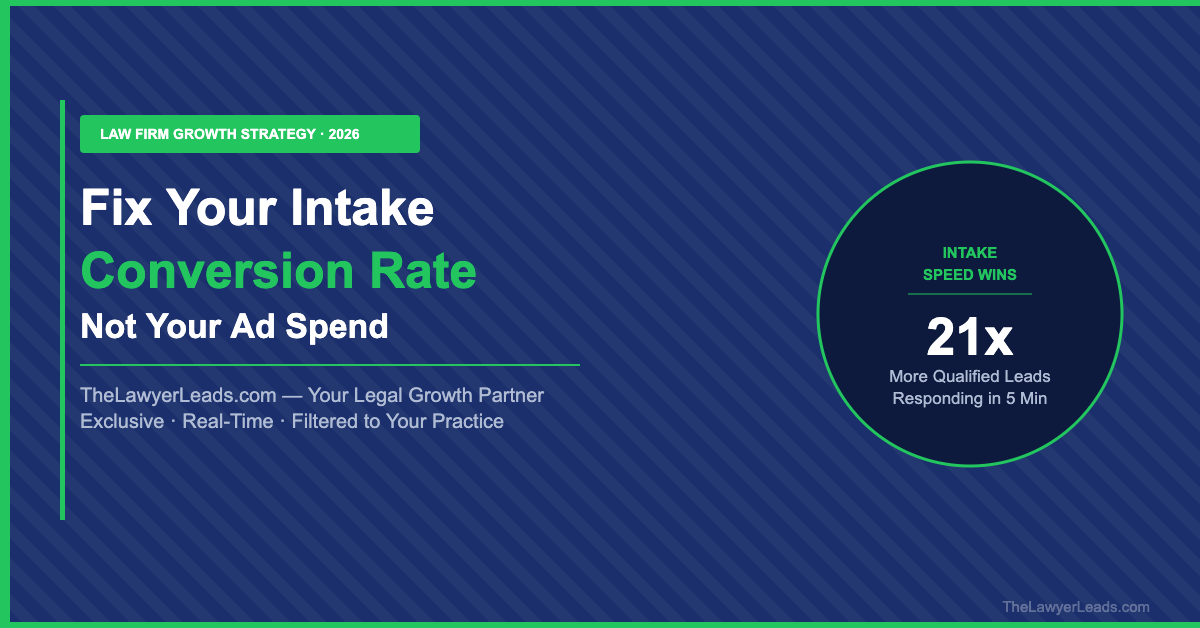 How to Improve Law Firm Intake Conversion Rate Without Spending More on Ads