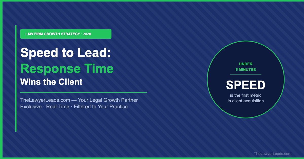 Speed to Lead: Why Response Time Is Quietly Costing Your Law Firm Clients