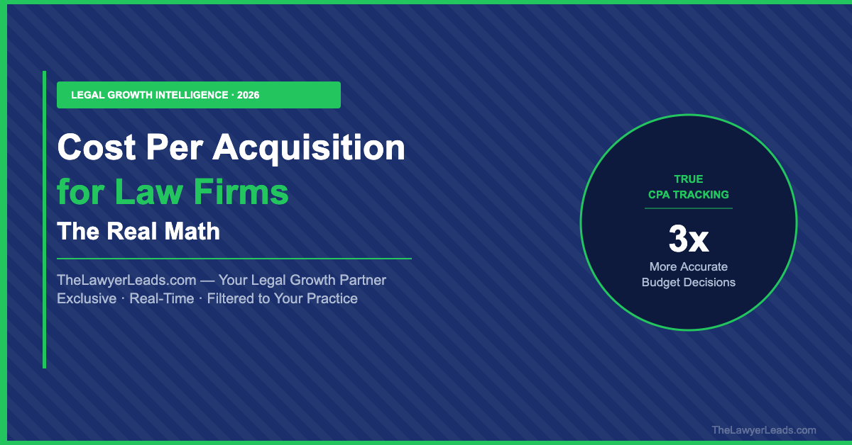 Cost Per Acquisition for Law Firms: The Metric Most Firms Calculate Wrong