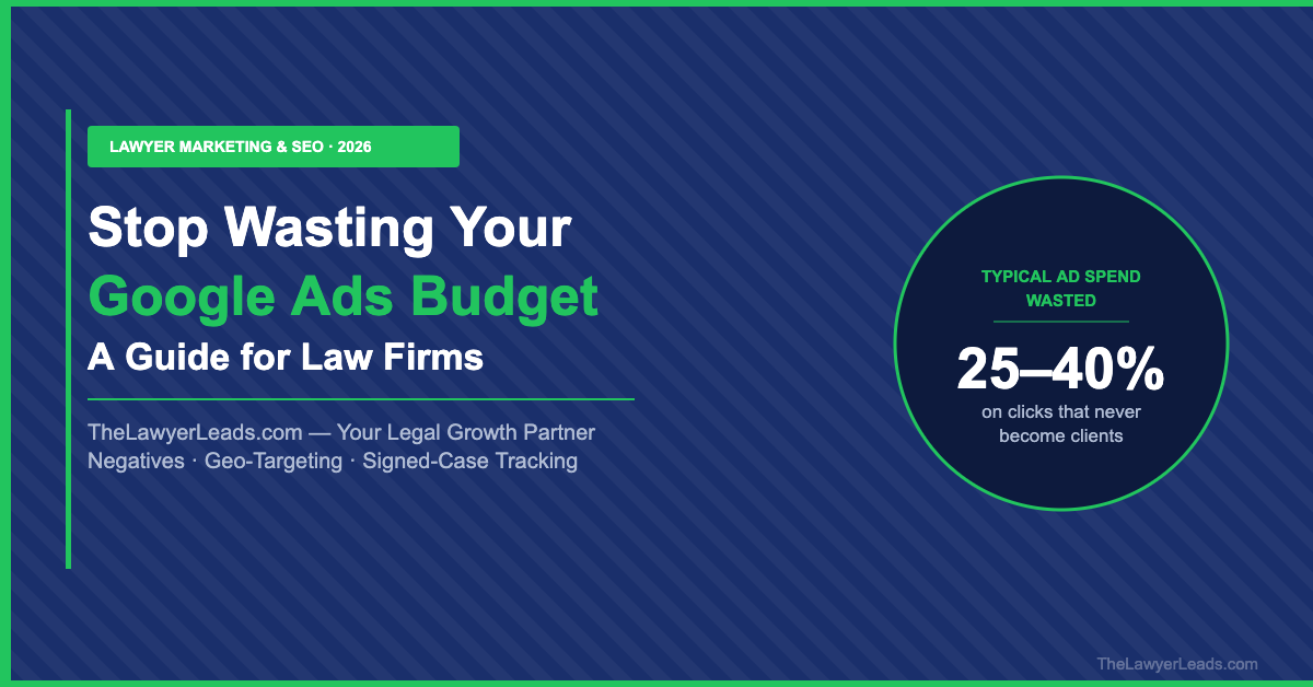 Google Ads for Law Firms: How to Stop Wasting Budget on Clicks That Never Sign
