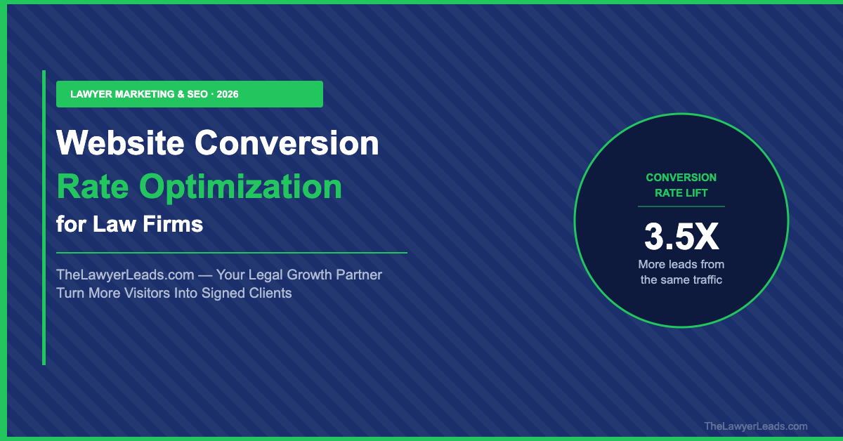 Law Firm Website Conversion Rate Optimization: Turning More Visitors Into Signed Clients