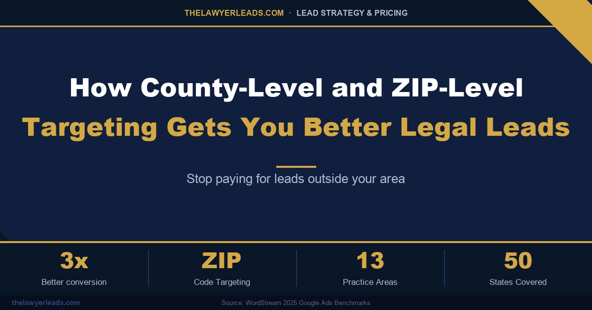 How County-Level and ZIP-Level Targeting Gets You Better Legal Leads
