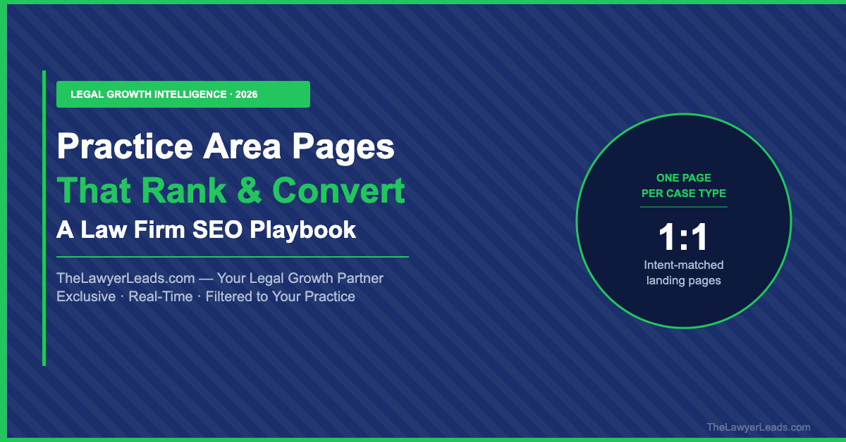 Law Firm Practice Area Pages SEO: How to Build Pages That Rank and Convert
