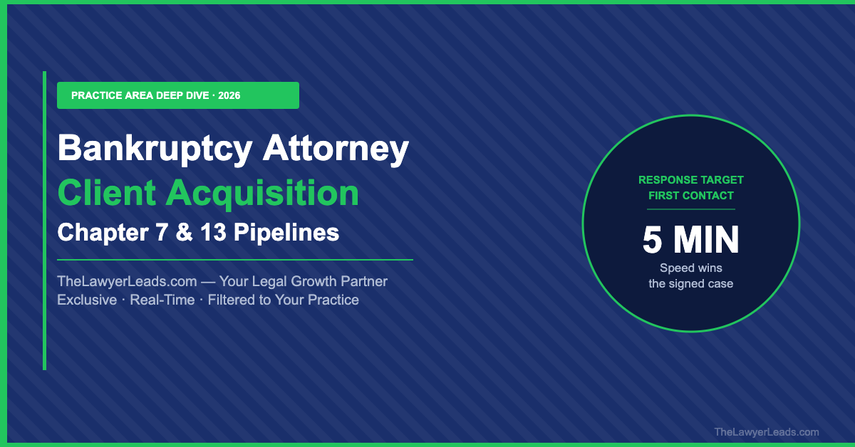 Bankruptcy Attorney Client Acquisition: Building Chapter 7 and Chapter 13 Pipelines That Sign