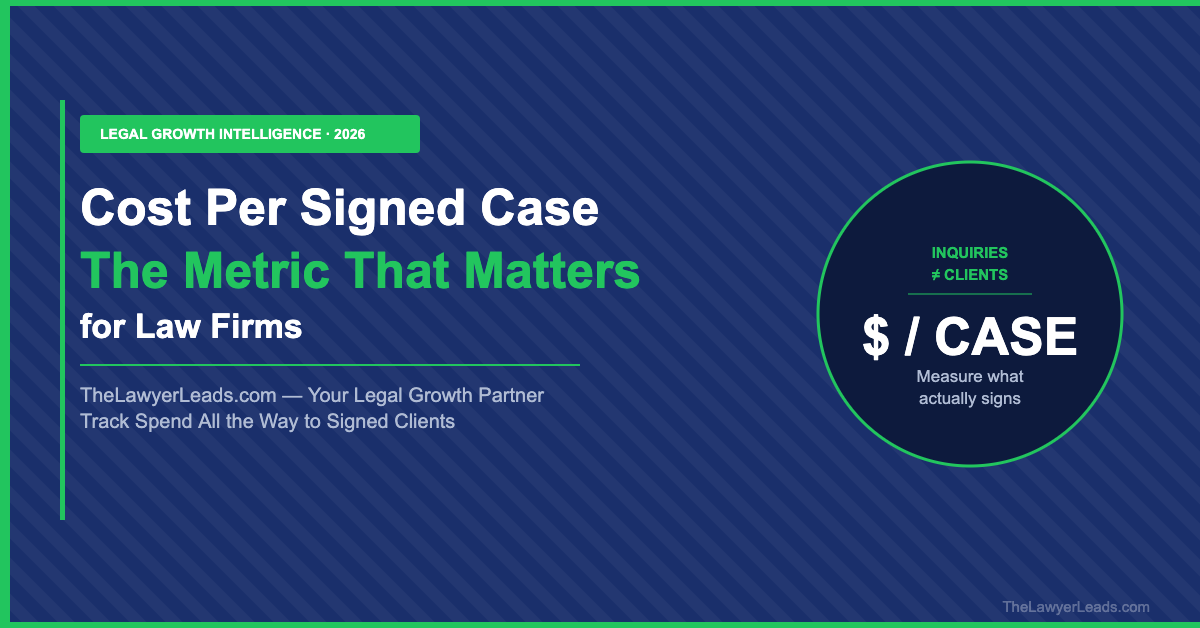 Cost Per Signed Case for Law Firms: The Metric That Replaces Cost Per Inquiry