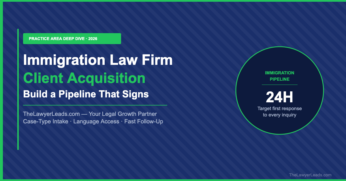 Immigration Law Firm Client Acquisition: Building a Pipeline of Cases That Actually Sign