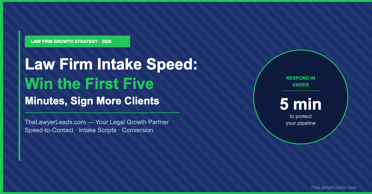 Law Firm Intake Process: Why the First Five Minutes Decide Who Signs the Case