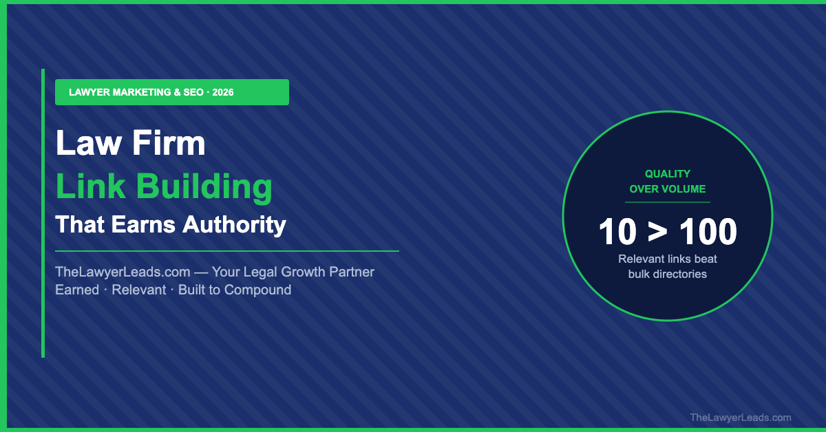 Law Firm Link Building: How to Earn Authority Links Without Risky Shortcuts
