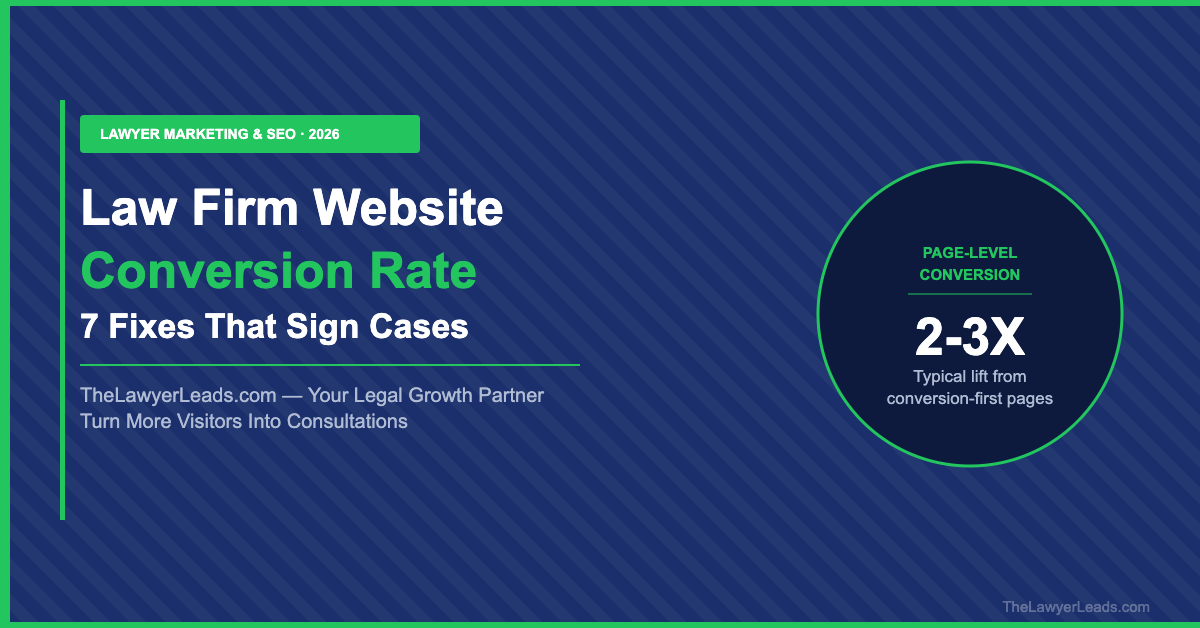 Law Firm Website Conversion Rate: What Good Looks Like and How to Raise It